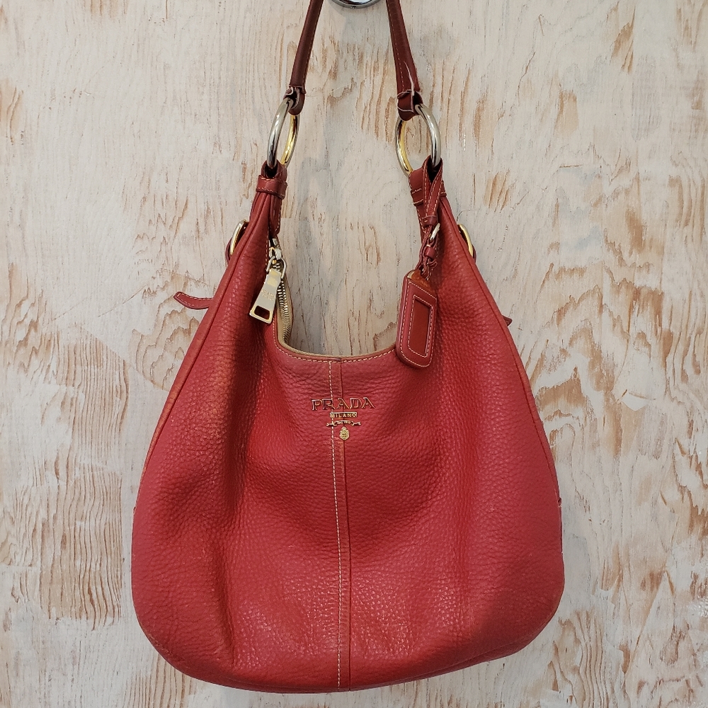 Prada Zip Top Hobo